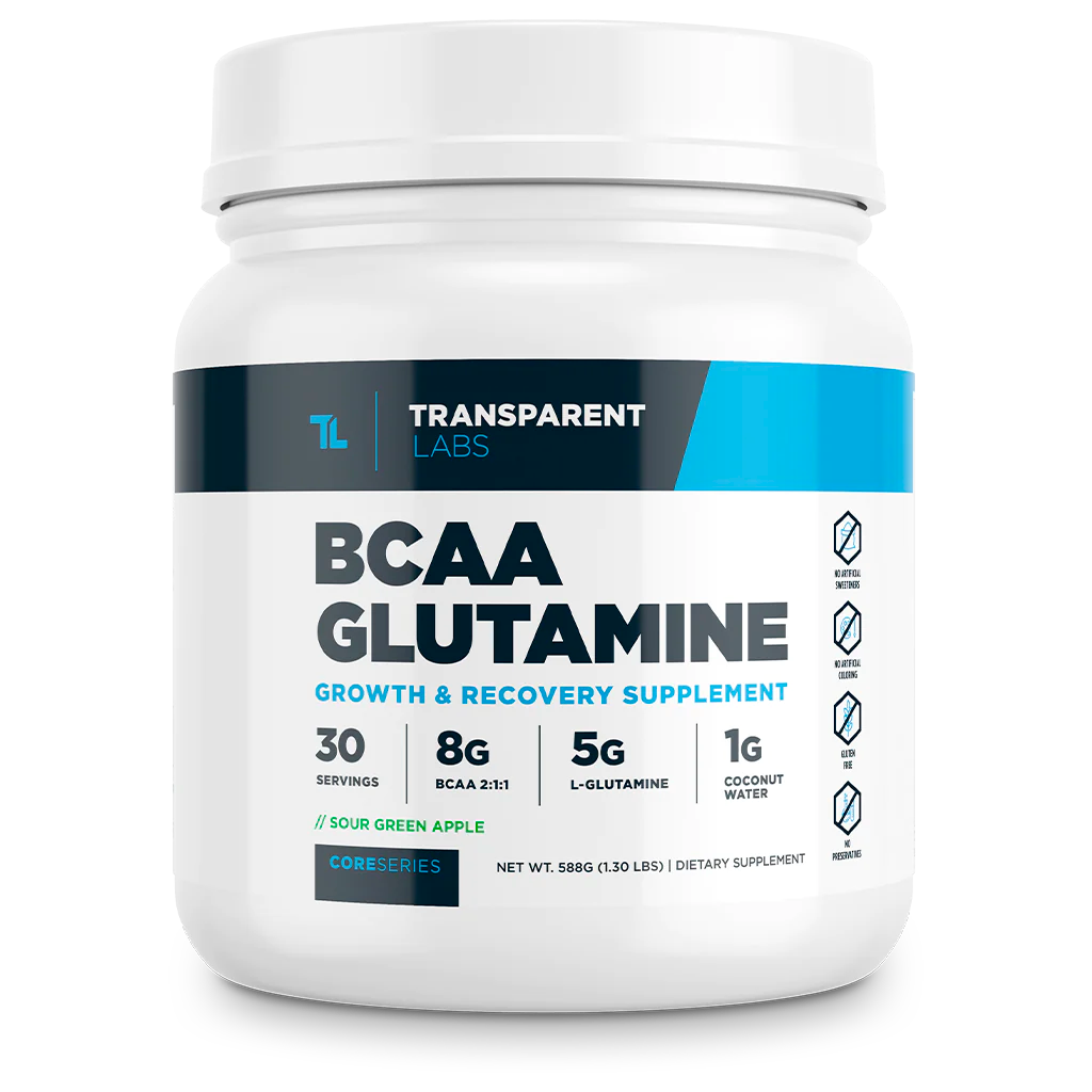 ✅ Mejor BCAA por Sabor y para Veganos: Transparent Labs BCAA Glutamine